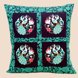 Peacock Pillow Online Sewing Embroidery Class