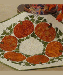 Pumpkin Table Topper Online Sewing Embroidery Class