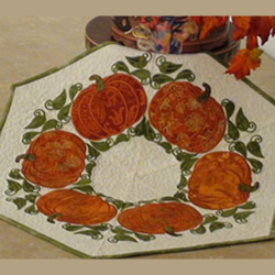 Pumpkin Table Topper Online Sewing Embroidery Class