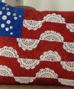 Stars Stripes Buttons and Doilies Online Sewing Embroidery Class