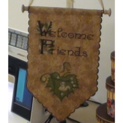 Welcome Friends Banner Online Sewing Embroidery Class