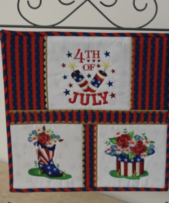 4th of July Mini Wall Hanging Online Sewing Embroidery Class