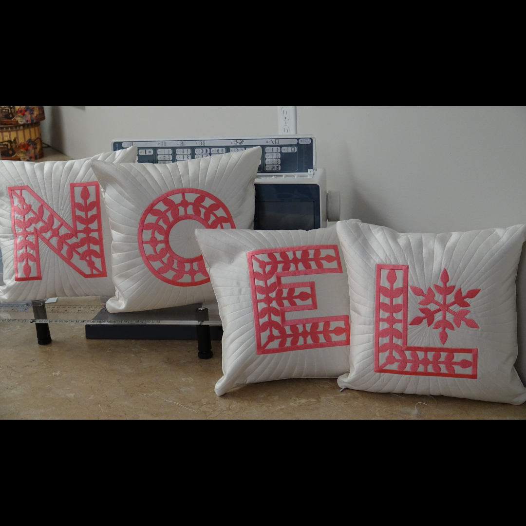 Noel Pillows Online Sewing Embroidery Class