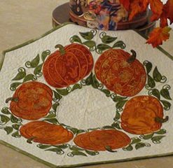 Pumpkin Table Topper Online Sewing Embroidery Class