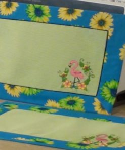 Framed Flamingo Placemats Online Sewing Embroidery Class