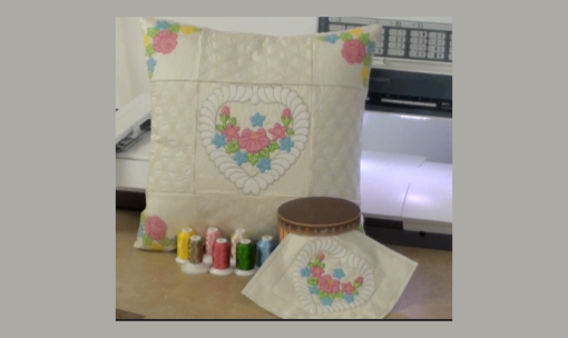 Mahalo Pillow Online Sewing Embroidery Class