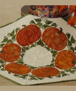 Pumpkin Table Topper Online Sewing Embroidery Class