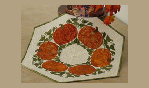 Pumpkin Table Topper Online Sewing Embroidery Class