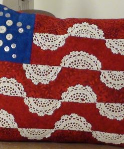 Stars Stripes Buttons and Doilies Online Sewing Embroidery Class