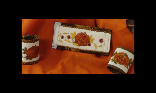 Fall Napkin Rings Online Sewing Embroidery Class