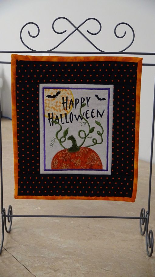 Halloween Mini Wall Hanging Online Sewing Embroidery Class