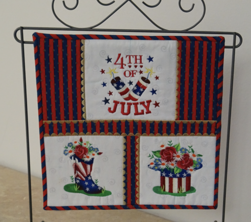 4th of July Mini Wall Hanging Online Sewing Embroidery Class