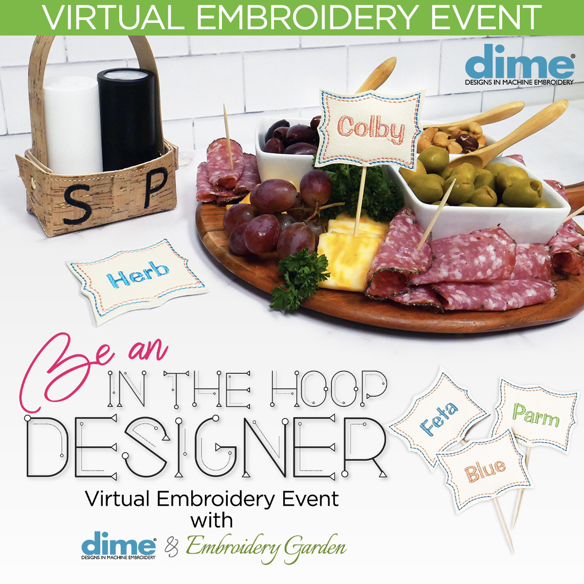 DIME Free Webinar - Be an In The Hoop Designer Virtual Embroidery Event