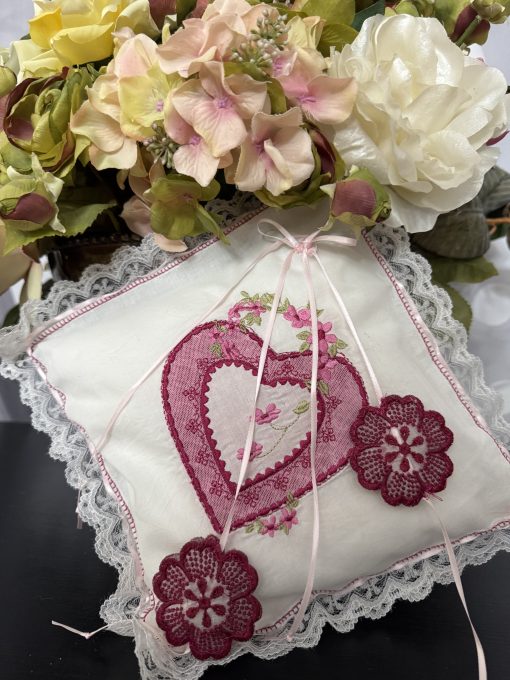 Sheer Reverse Applique Pillow